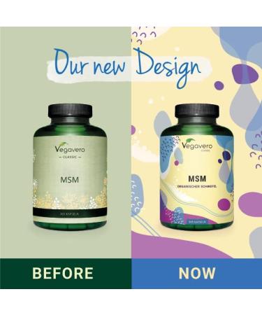 Vegavero MSM Capsules | 2000mg Organic Sulphur | Non-GMO & Additive-Free | Lab-Tested MSM Supplements | 365 Vegan Capsules - Buy Online on GoSupps.com