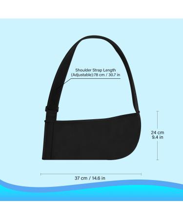 Supregear Arm Sling Shoulder Immobilizer - Adjustable Lightweight Support for Shoulder Injury - Left/Right Arm - Women Men - Black - Buy Online on GoSupps.com