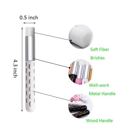 RUFRY 12-Piece Cute Lash Bath Brushes Set | Blackhead Remover & Facial Cleaning Tools | Eyelash Cleanse Brushes (White-Silver) - International Shipping Available - Buy Online on GoSupps.com