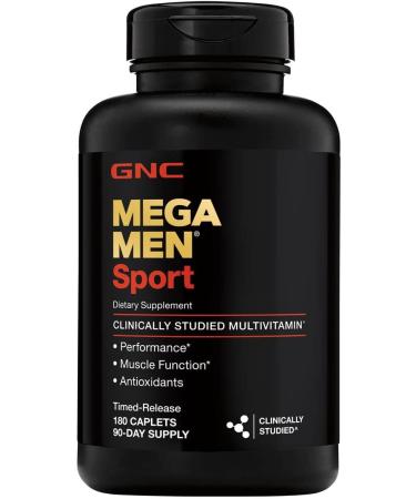 GNC Mega Men Sport Multivitamin - 180 Count for Muscle Performance & Health - Buy Online on GoSupps.com