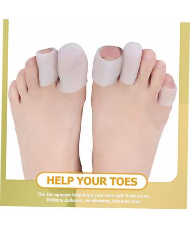 Hemoton 10pcs Bunion Separator Protectors - Gel Silicone Sleeves for Men - White 3x2.5cm - Buy Online on GoSupps.com
