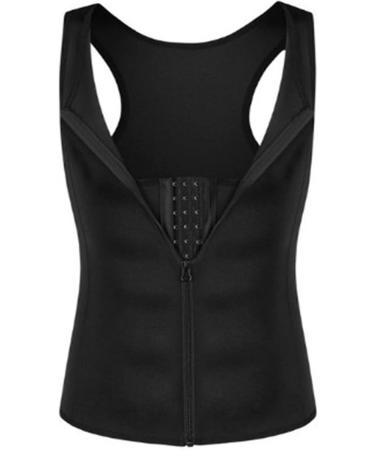 Soluo Men's Compression Corset Vest Slimming Body Shaper 3 Rows Clasp Bust Corset Tank Top Waist Trainer Undershirts Black Medium - Buy Online on GoSupps.com