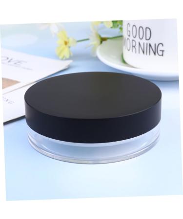 BIUDECO 2pcs Loose Powder Box with Compartment Powder Puff Holder Loose Powder Case Empty Powder Case Black - Buy Online on GoSupps.com