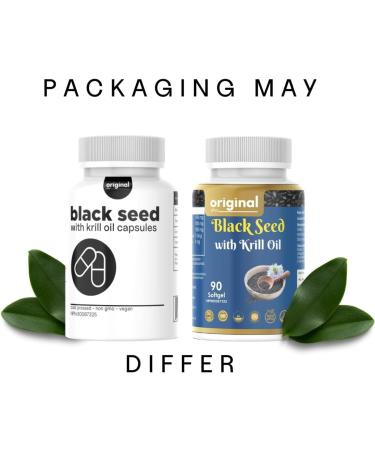 Black Seed Oil (Nigella Sativa Black Cumin) Infused with Krill Oil Non-GMO Premium 90 Softgel Capsules 2-in-1 - Buy Online on GoSupps.com