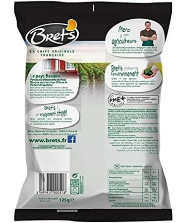 BRET'S - Goat Cheese and Espelette Pepper Flavored Chips 125G - Pack of 4 - Buy Online on GoSupps.com
