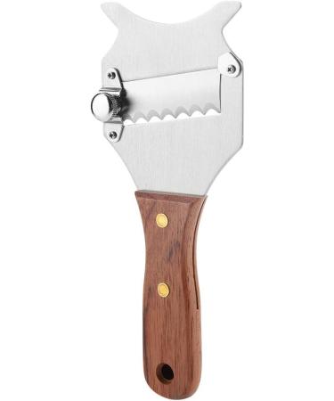 Premium Truffle Planer Razor | Stainless Steel Chocolate & Cheese Cutter | Adjustable Blade with Wooden Handle - Buy Online on GoSupps.com