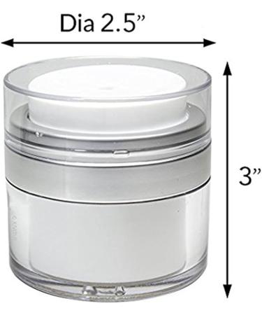 Darmlly New Empty Airless Cosmetic Container - the Best Refillable Container for Creams Gels & Lotions - Buy Online on GoSupps.com