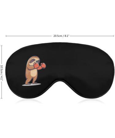 Sloth Boxing Soft Sleep Mask - Adjustable Eye Mask for Travel & Sleep | Blocks Light for Men & Women - Buy Online on GoSupps.com