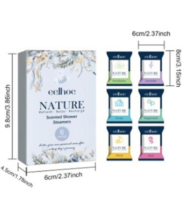 Rxuaw Shower Steamers Aromatherapy Tablets Natural Ingredients Refreshing Shower Bombs for Women Men Bath Supplies - Buy Online on GoSupps.com