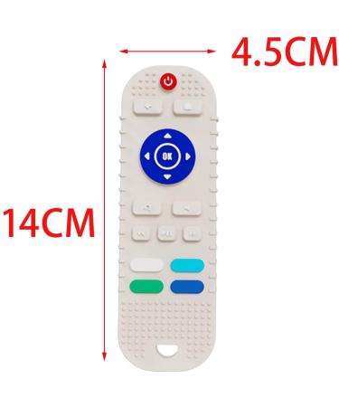 Kawehiop Silicone Baby Kitle - Safe Reliable Remote-Controlled Tooth Toy | Beige 4.5x14 cm - Buy Online on GoSupps.com
