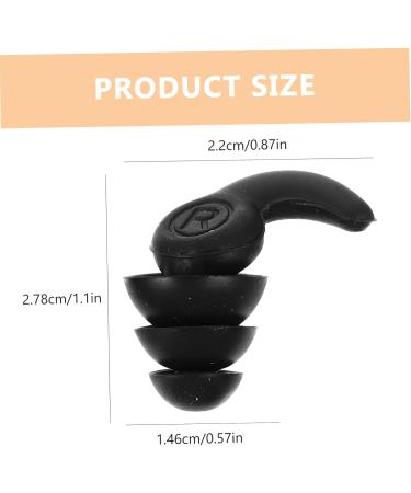 Buy Moldable Silicone Earplugs for Sleep & Study - Reusable Sound Insulation | Black - 1 Pair - Buy Online on GoSupps.com