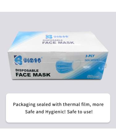 50Pcs Disposable Earloop Blue Face Mask - Buy Now at Bigox - Buy Online on GoSupps.com