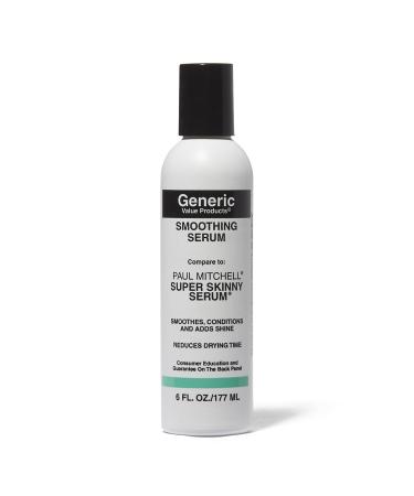 Generic Value Products Smoothing Serum Styling Cream Anti-Frizz Thermal Protectant Conditioning Wet or Dry Hair 6 Oz