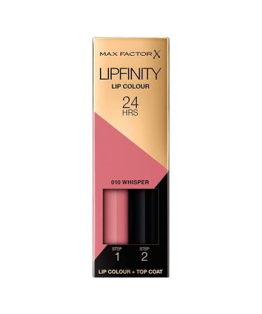 Max Factor Lipfinity Lip Stick for Women  010 Whisper  4.2 Gram Whisper 0.14 Ounce (Pack of 1) - Buy Online on GoSupps.com