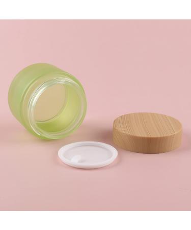 Zeoabsy 4-Piece 30ml Matt Green Glass Cremedose Set - Screw Lid Ointment Pots for Cosmetics Gels & Creams - Ships Internationally - Buy Online on GoSupps.com