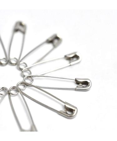 500 Pack 1.5Inch Safety Pins Bulk with Convenient Box - Size 2 Small Pins for Clothes, Home, Office - Buy Online on GoSupps.com