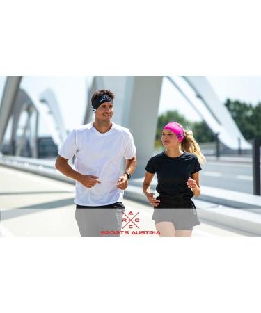 Sports Headband for Turning - Lightweight Elastic Quick-Drying Ideal for Hiking Running Biking and Skiing - Black Gray - Single Pack - Buy Online on GoSupps.com
