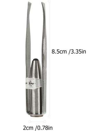 Fomiyes Eyebrow Trimmer - 2 Pieces Hair Removal Clip Tool for Women | Silver & Black | Precision Steel Design - Buy Online on GoSupps.com
