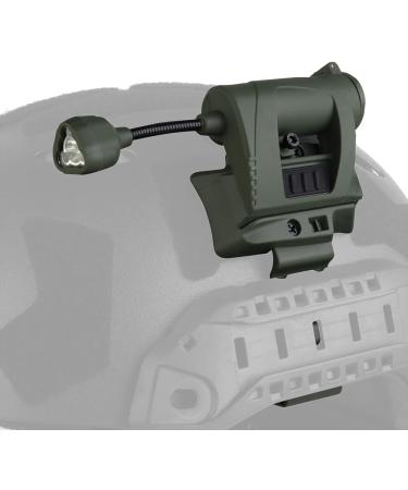 Tactical Helmet Signal Lamp | LED Survival Light Adapter for Ops Core & ARC Rail - Green - Buy Online on GoSupps.com