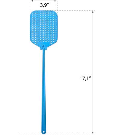 ELLE Flexible Long Handle Fly Swatter - Strong Manual SWAT in Summer Blue Color - Buy Online on GoSupps.com