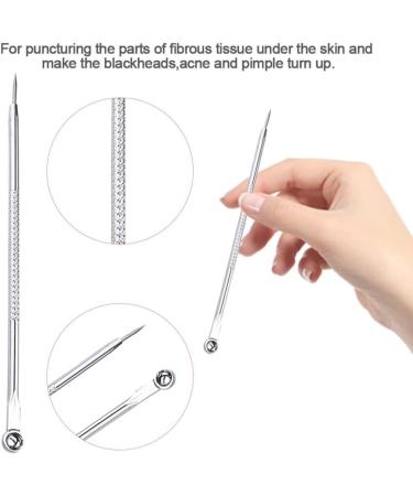 Healifty Removal Needle 2 Sets of 5pcs Needles Facial Blackhead Cleansing Tool with Storage Case Inner Mirror 1 count (Pack of 1) Silverx2pcs - Buy Online on GoSupps.com