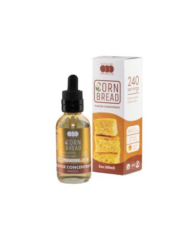 One On One Flavors Cornbread Flavoring Extract Highly Concentrated Cornbread Natural Food Flavoring Concentrate - 2 Fl Oz