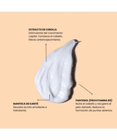 Mi Rebetica Hair Mask with Natural Onion Extract | Nourishing Repair Formula with Panthenol & Shea Butter for Healthy Hair - Buy Online on GoSupps.com