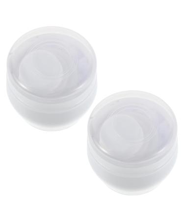 Lot de 2 Petites Bo tes Poudre Blanches avec Houppette Portable Distributeur de Poudre Corporelle pour B b tui de Rangement Compact et L ger Voyage et Soins Doux Peau