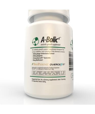 A-Bolic4 Advanced Anabolic Boost Supplement | Turkesterone, Apigenin, Quercefit Quercetin | 120 Capsules - Buy Online on GoSupps.com