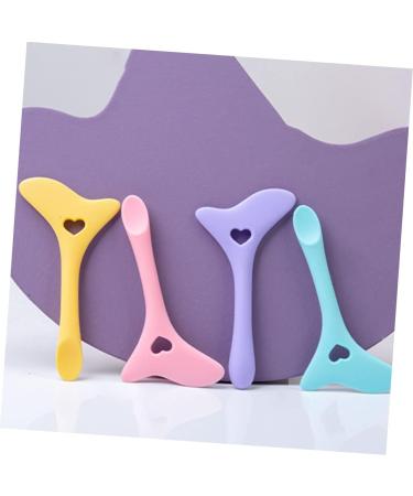 Housoutil Eyelashes Kit Eyeliner Aid Eyeliner Pencil Eyeshadow Silicone Eyeliner Stencils Face Cream Spoon Liquid Apply 11.7X5.9CM Violet - Buy Online on GoSupps.com