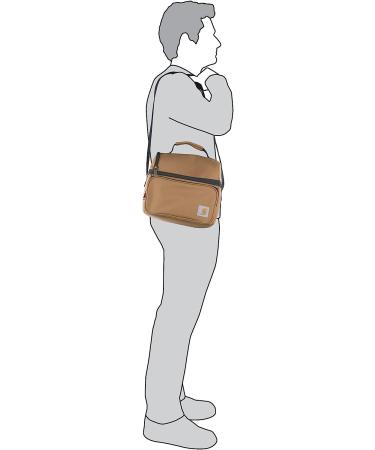 Carhartt Deluxe Dual Compartment Insulated Lunch Cooler Bag - Black Solid | Shop Now - Buy Online on GoSupps.com
