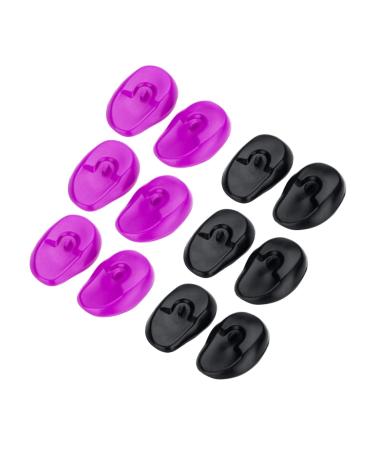 Mipcase 6 Cache Oreilles Silicone pour Coloration Capillaire Protection Auditive tanche et Confortable Accessoires Coiffure Usage Personnel et Salon