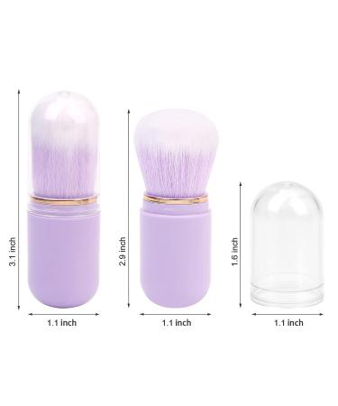UNIMEIX Retractable Kabuki Brush - Purple Travel Makeup Brush for Liquid, Powder, Contouring, and Cream Foundations - Buy Online on GoSupps.com