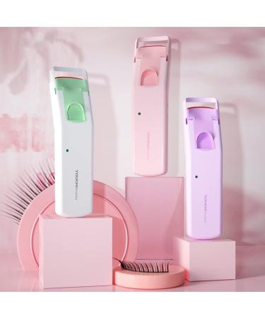 TOUCHBeauty Electric Eyelash Curler Heated Eyelash Curler with Smart Silicone Heating Pads Fast Heating Natural Curling Lash Styling Tools for Women AG-9906(Pink) - Buy Online on GoSupps.com