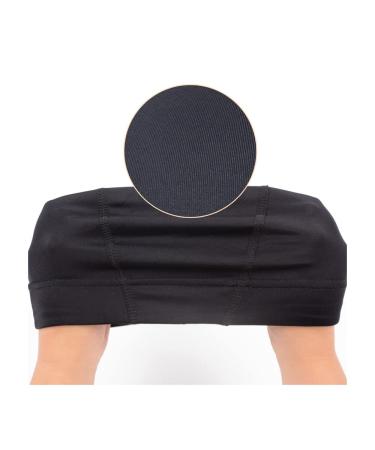 6 Pieces Black Dome Wig Cap - Stretchy Cap with Wide Elastic Band (L) for Wig Making - Best International Shipping - Buy Online on GoSupps.com