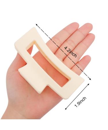 Canitor 4 PCS Matte Hair Claw Clips for Thick Hair â€“ Non-Slip Acrylic Tortoise Barrettes - Buy Online on GoSupps.com