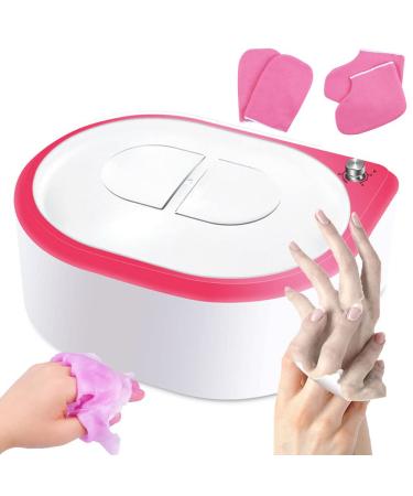 Machine De Bain De Paraffine 2 7 L Pour Pieds Et Mains Chauffe-Cire 265 W Avec Gants Et Couvre-Pieds Pour Salon De Beaut Domicile Pour Spa Adoucit Et Adoucit L' Pilation De La Peau S Che Pink Rose