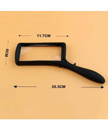 Magnifying Glasses Educational Hobby Magnifiers Handheld Rectangular Magnifying Glass with Led Light Reading Aids Magnifiers Comfortable Anniversary - Buy Online on GoSupps.com