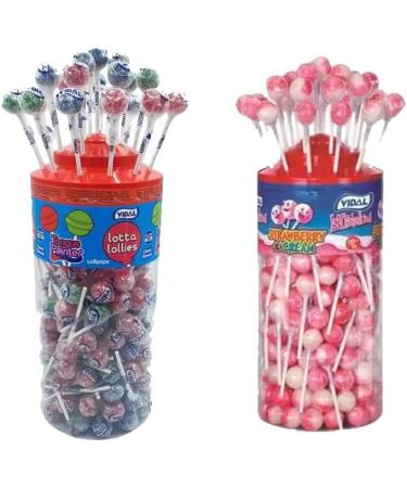 VIMIX Lotta Lollies Tongue Painter Strawberry & Cream Tub 1kg | Pick any type - Buy Online on GoSupps.com