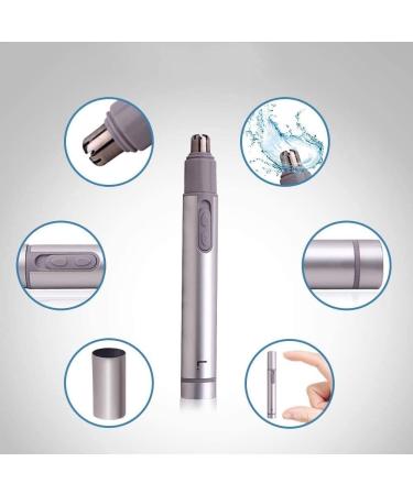 KRXSOBNV Painless Nose Hair Detail Trimmer for Men and Women Battery Operated Electric Trimmer Easy Cleaning Painless Facial Hair RemoverNose Hair Trimmer - Buy Online on GoSupps.com