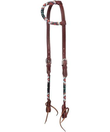 Tough 1 Beaded Cross Single Ear Headstall in Black for Horse - Buy Online on GoSupps.com