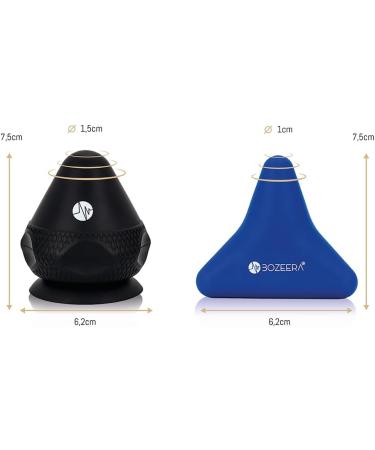 Bozeera Trigger Point Massager Set | Painless Pain Relief with Suction Cups | 2x Triggerdinger for Muscle Tension | Includes Video Booklet & Bag - Buy Online on GoSupps.com