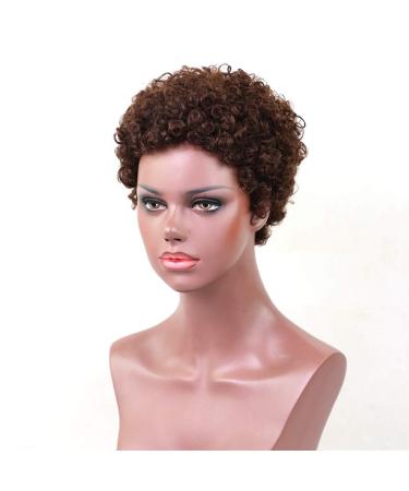 Shop Brown Wavy Curly Synthetic Wig for Women - 50s 60s 70s 80s Vintage Styles - International Shipping Available - Buy Online on GoSupps.com