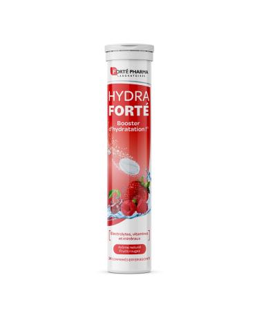 Fort Pharma - Hydra Fort Fruits rouges - Electrolyte hydratation - Vitamine C Magnesium Min raux - Sport chaleur voyage - Comprim s effervescents - 1-2/jour jusqu' 24 jours Fruits rouges 1 unit (Lot de 1)