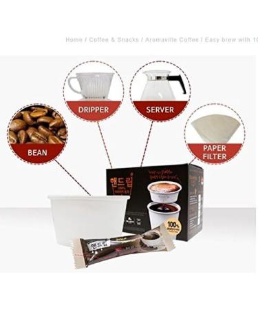 Potable Medium Roast Hand-Drip Coffee 6.3g 10 Cups - 100% Genuine Coffee Beans (Ethiopia Yigacheffe G.2) Medium Roast Ethiopia - Buy Online on GoSupps.com