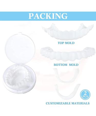4 Pcs Fake Teeth Dentures for Women and Men - Temporary Dental Veneers for Natural, Comfortable Teeth Restoration, Protecting Your Smile - Buy Online on GoSupps.com