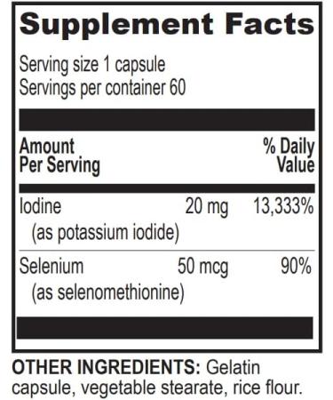 Ultra Pure Iodine Plus - 60 Gelatin Capsules for Life Enhancement - Buy Online on GoSupps.com