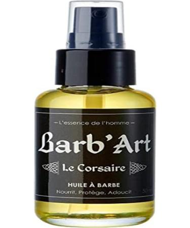 Barb'Art - Baume Barbe Magnifique - Id al pour Barbes Longues ou mi-longues - 80ml & Huile Barbe Magnifique - Entretien barbe - Huiles bio d'Argan S same et Jojoba -"Le Corsaire" - 50ml - Buy Online on GoSupps.com