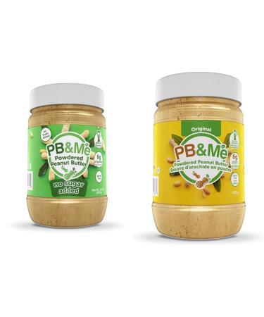 PB&Me Sugar Free Peanut Butter Powder - Powdered Peanut Butter No Sugar for Low Calorie Snacks & Powdered Peanut Butter - Original Peanut Butter Powder Peanut Powder for Smoothies