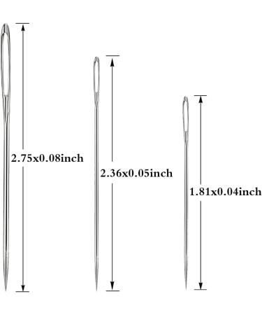 YKLBPD 18 Pieces Large Eye Sewing Needles - Stainless Steel for Knitting, Embroidery, Leather, Tapestry - Buy Online on GoSupps.com